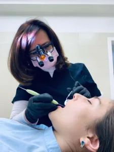 Top Smile Dental Clinic reception — Oud Metha, Dubai